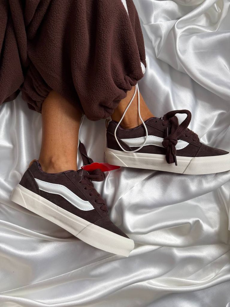 Кеди Vans KNU Skool Brown White