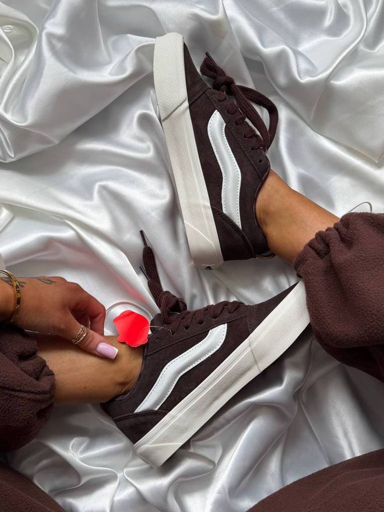 Кеди Vans KNU Skool Brown White