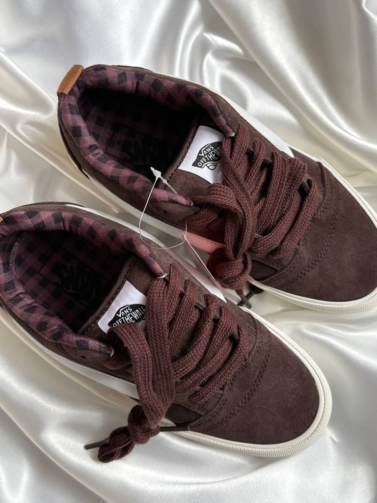 Кеди Vans KNU Skool Brown White