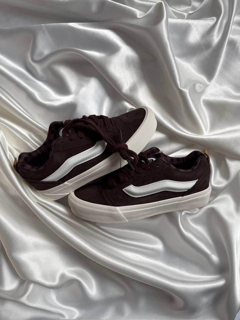 Кеди Vans KNU Skool Brown White