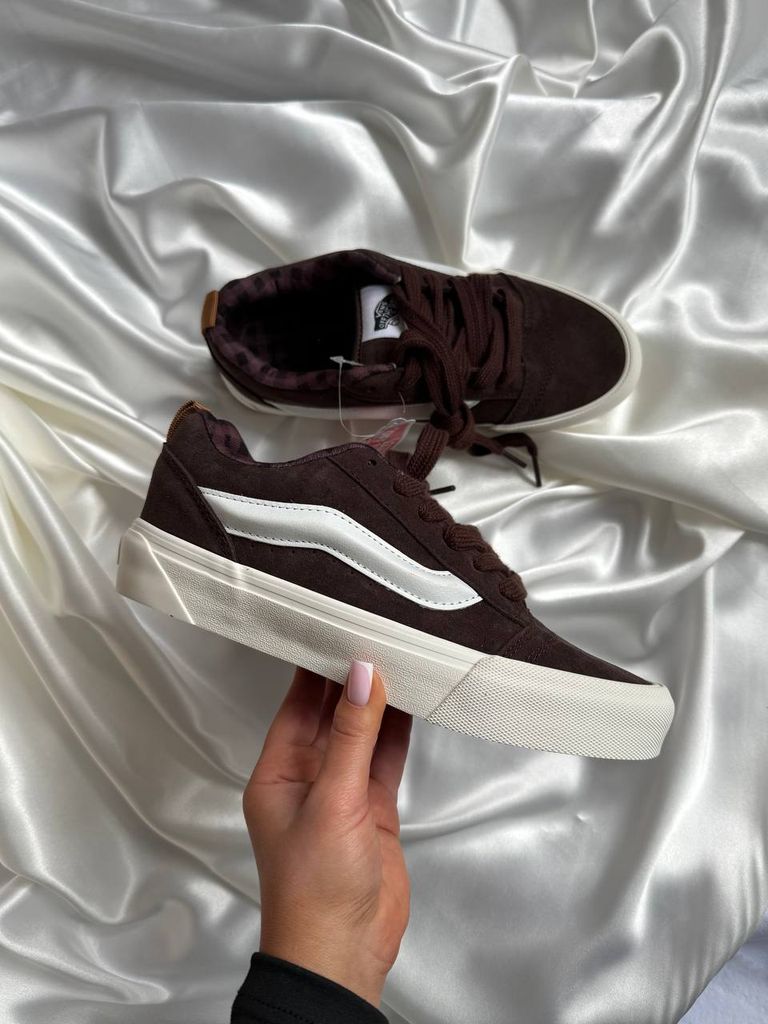 Кеди Vans KNU Skool Brown White