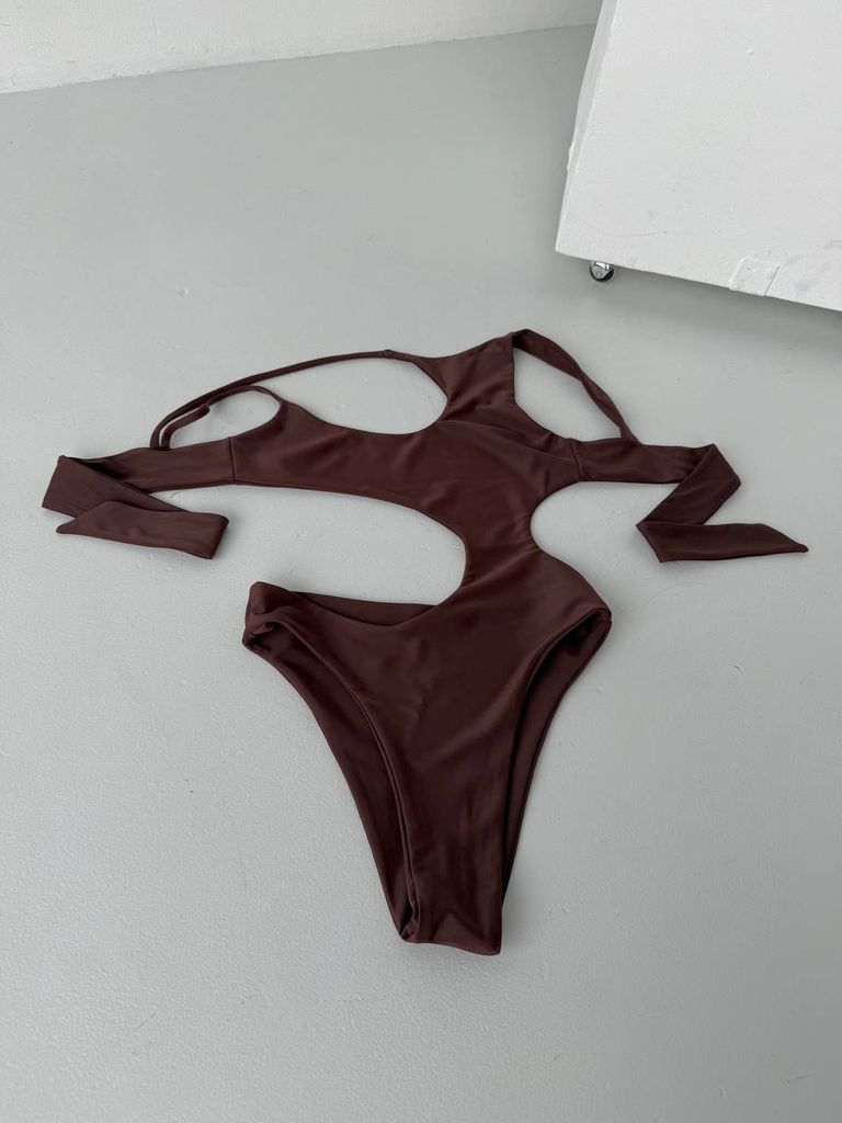 Купальник монокіні з фігурними вирізами