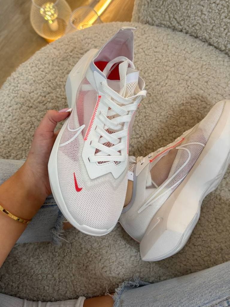 Кросівки білі літні з сітки Nike Vista White-Red