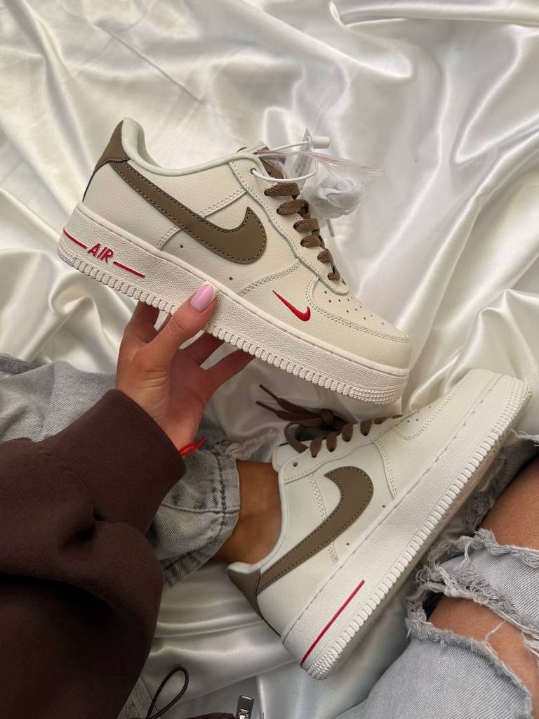 Кросівки бежеві Nike Air Force Mocco PREMIUM