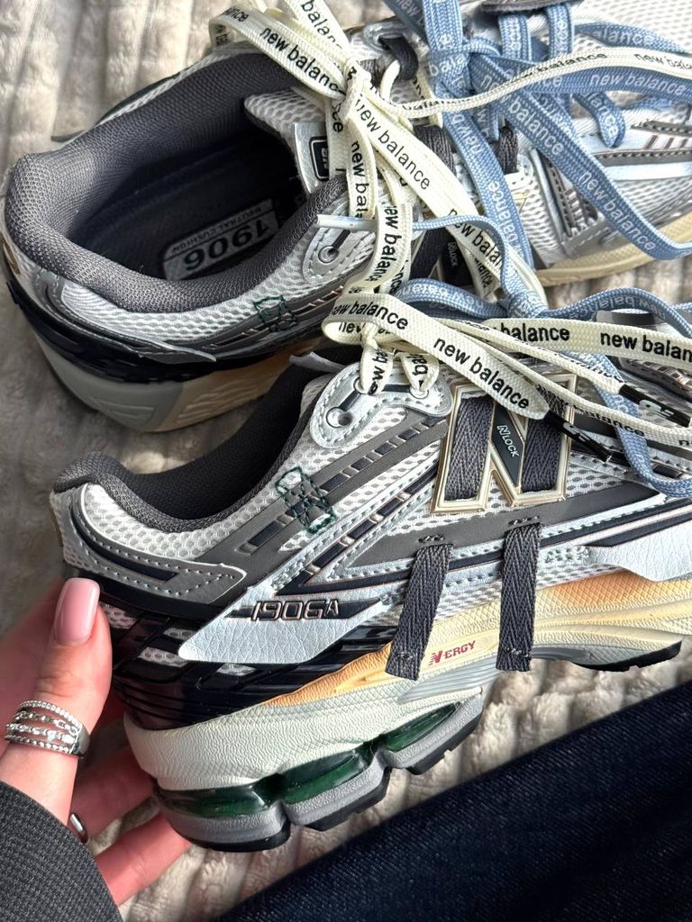 Кросівки NB 1906A Double Lacas Silver Grey Black