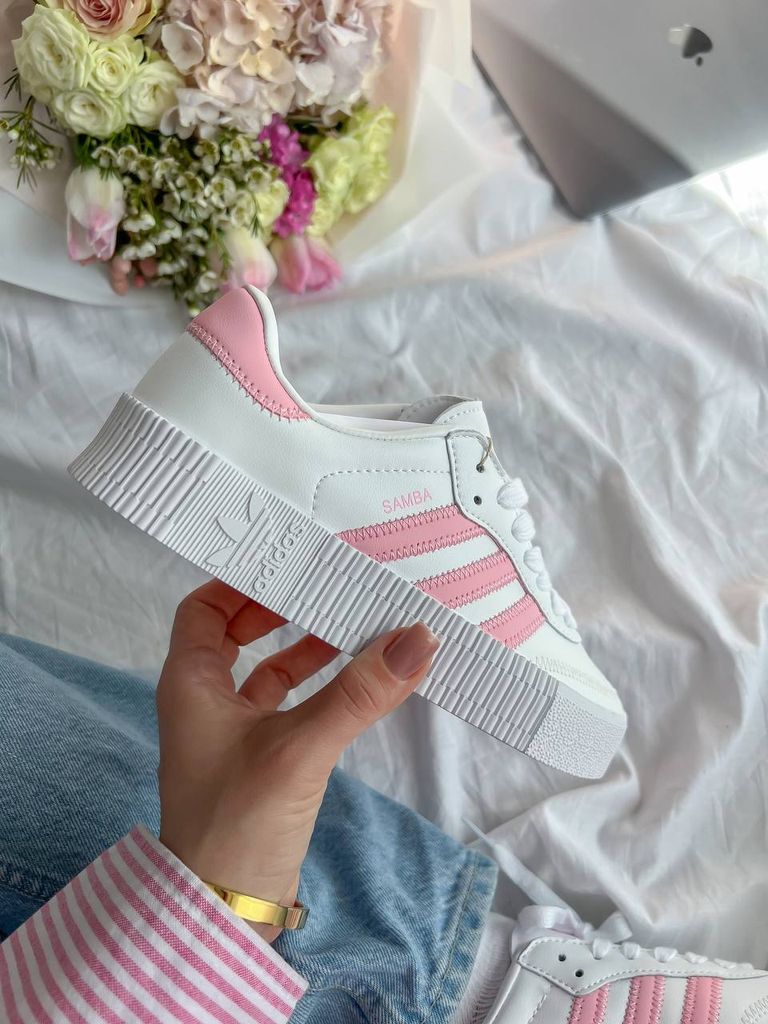 Кросівки Adidas Samba White Pink