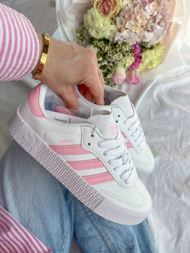 Кросівки Adidas Samba White Pink