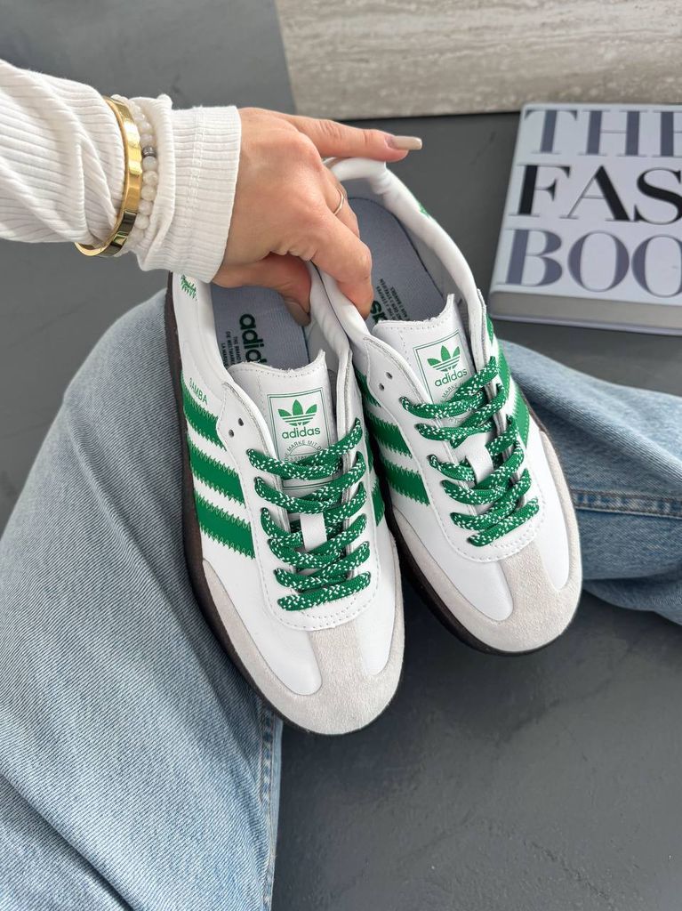 Кросівки Adidas Samba Platform White Green