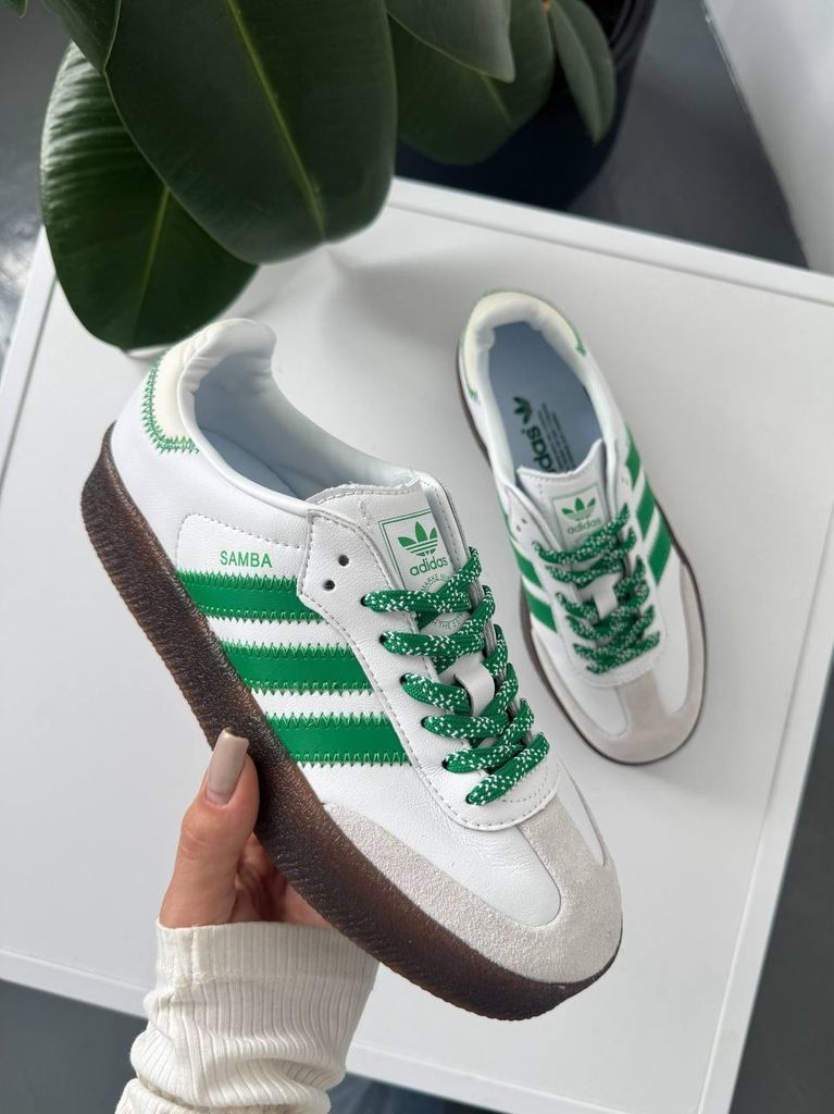 Кросівки Adidas Samba Platform White Green