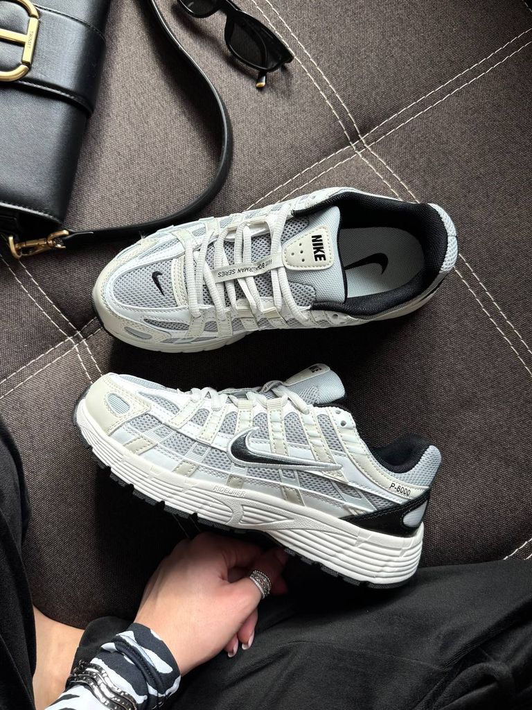 Кросівки білі Nike P-6000 White Black