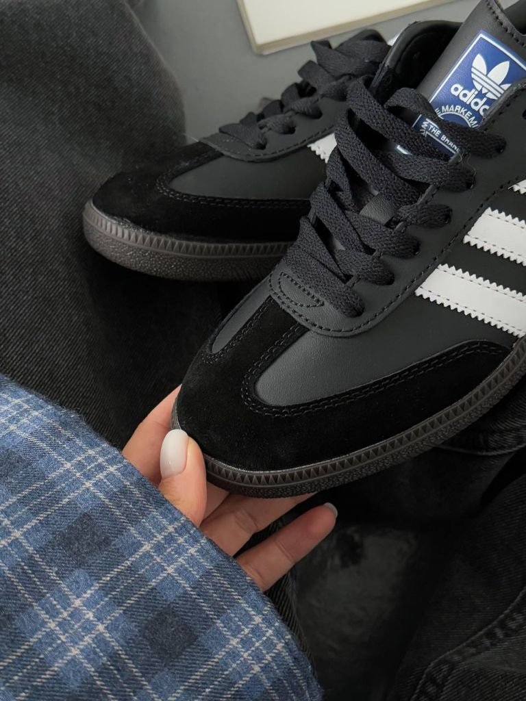 Кросівки низькі чорні Adidas Samba Black Gum