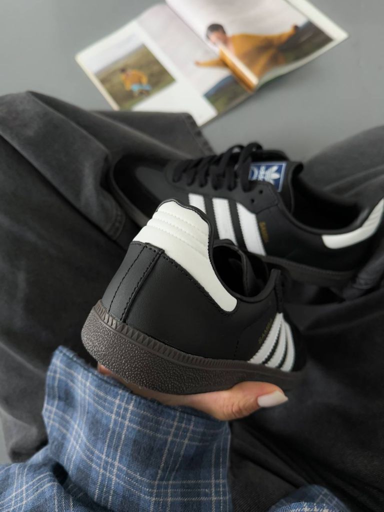 Кросівки низькі чорні Adidas Samba Black Gum
