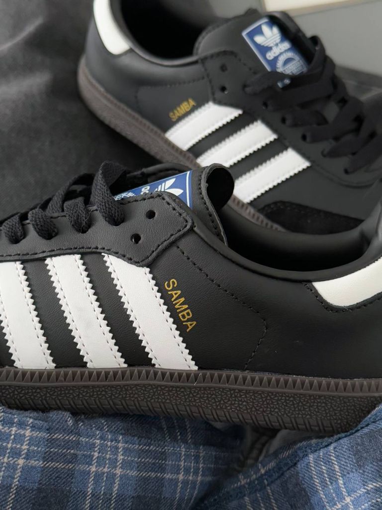 Кросівки низькі чорні Adidas Samba Black Gum