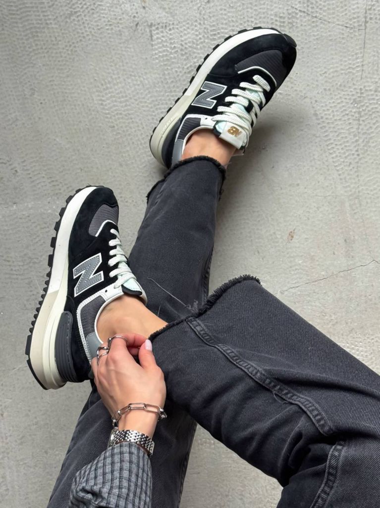 Кросівки чорно-сірі New Balance 574 Black