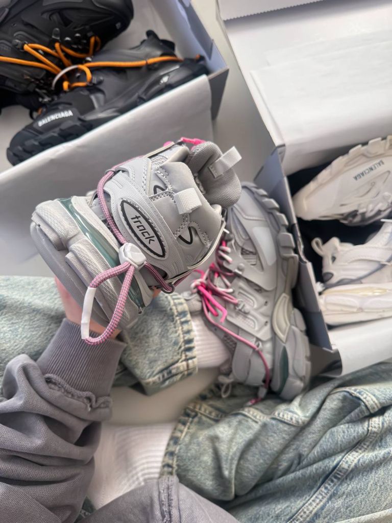 Кросівки Balenciaga Track Trail Laces WMNS Grey Pink