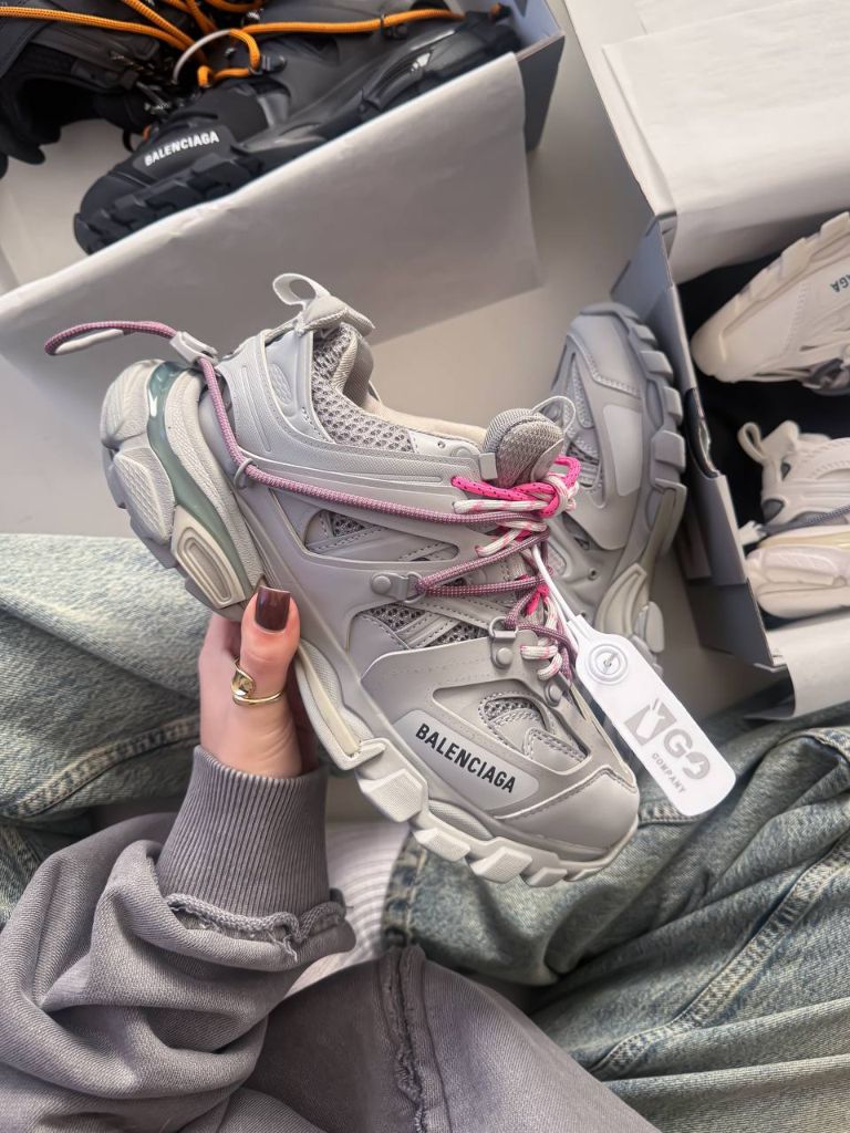 Кросівки Balenciaga Track Trail Laces WMNS Grey Pink