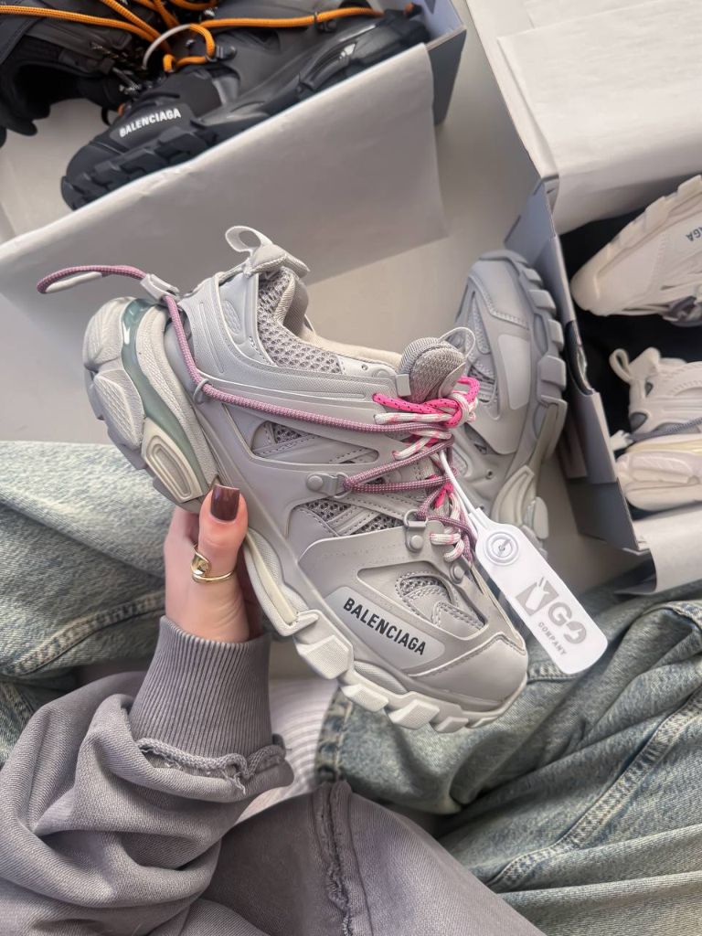 Кросівки Balenciaga Track Trail Laces WMNS Grey Pink