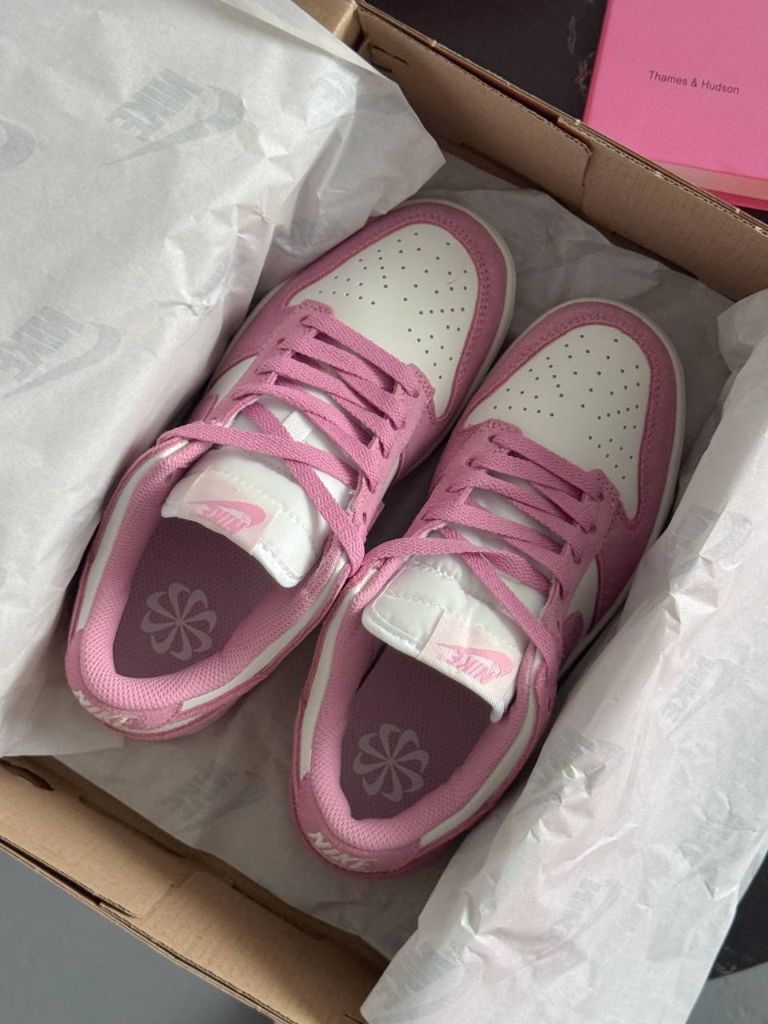 Кросівки рожево-білі Nike SB Dunk Low White Pink