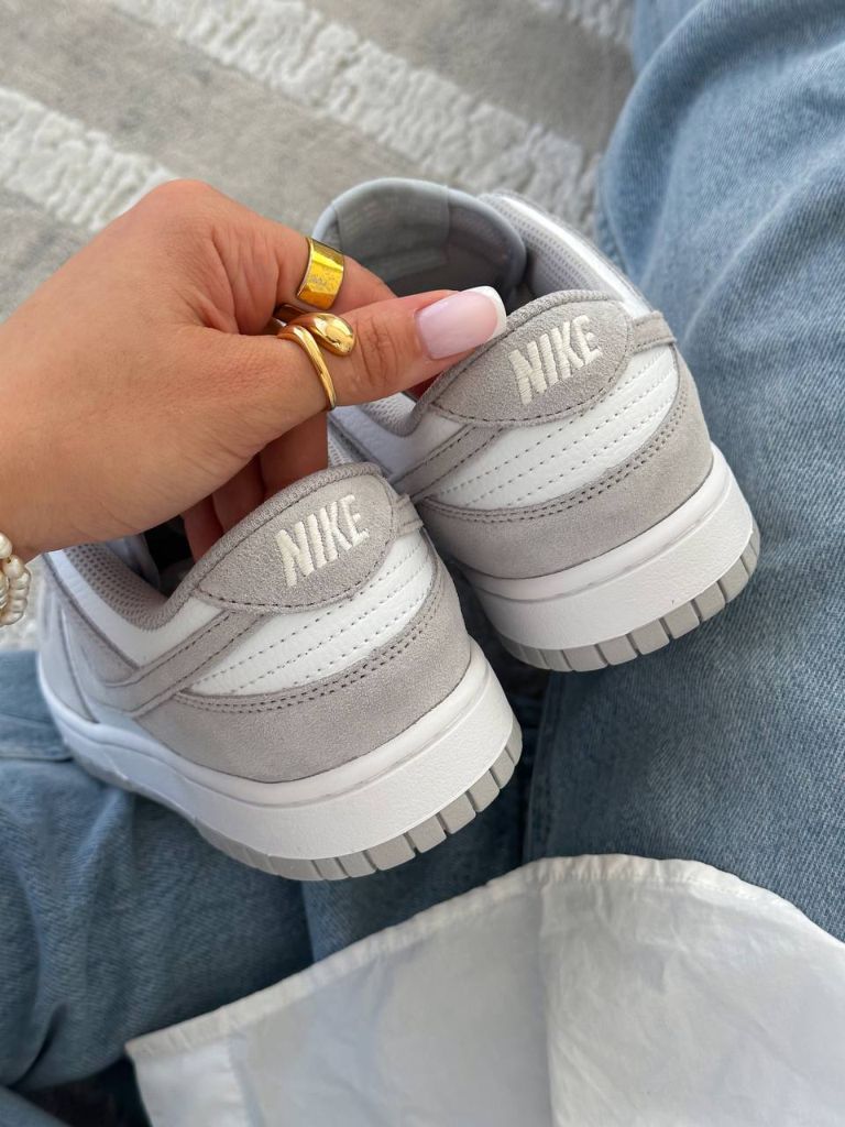 Кросівки білі з сірим Nike Dunk Low Grey