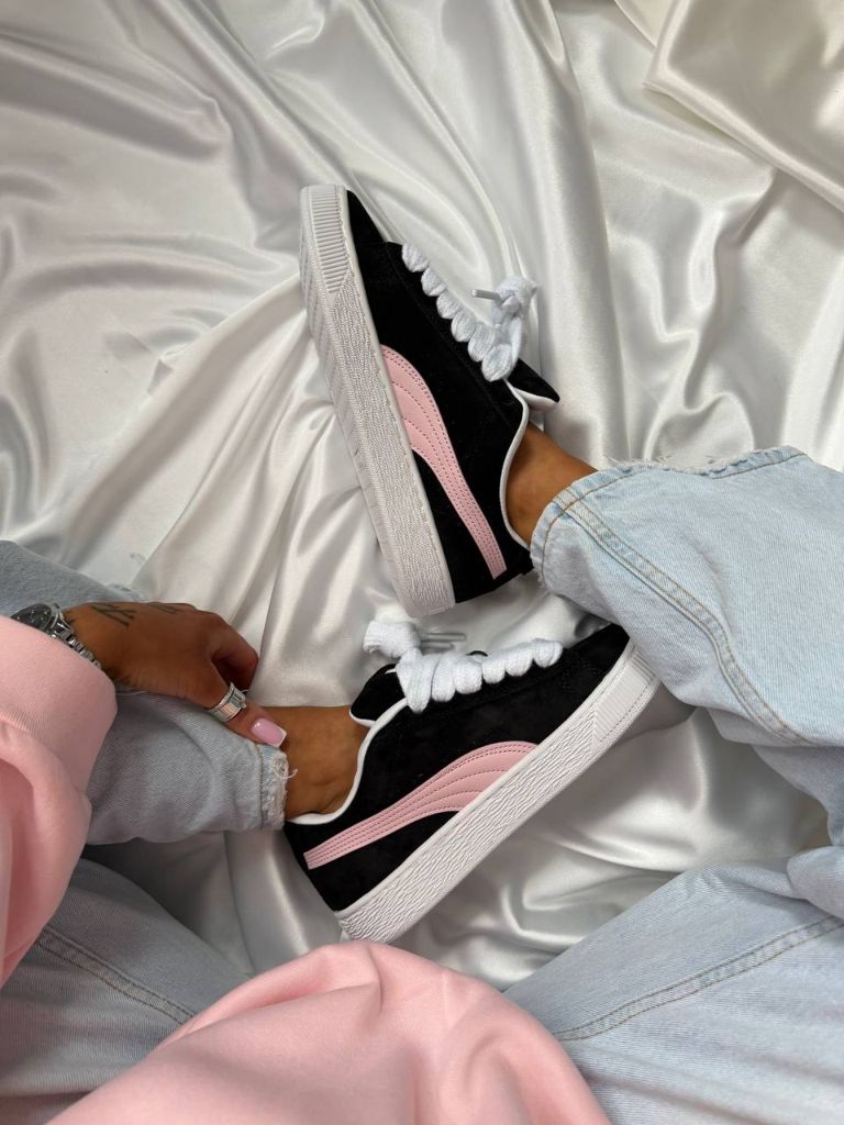 Кеди Puma Suede XL Pink Black