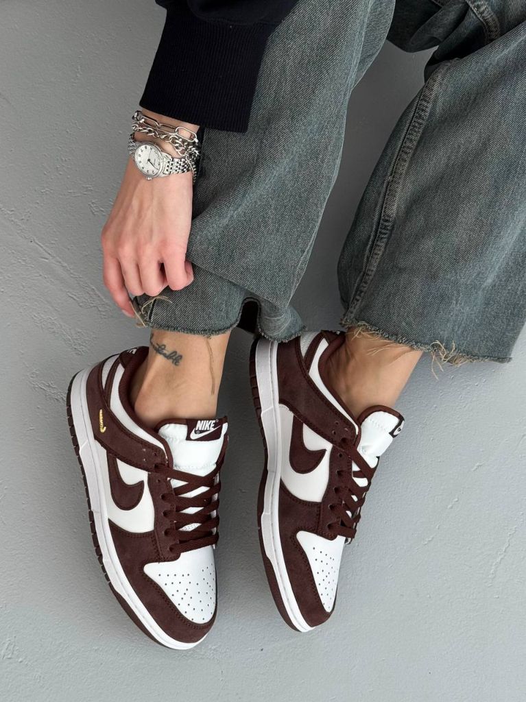 Кросівки Nike DUNK LOW Sail Red Sepia-Metallic Gold