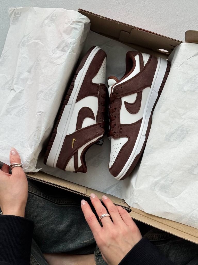 Кросівки Nike DUNK LOW Sail Red Sepia-Metallic Gold