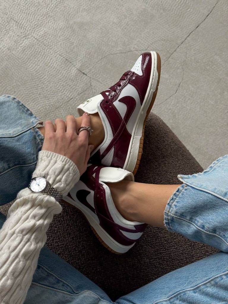 Кросівки Nike Dunk SB Dunk Burgundy Croc