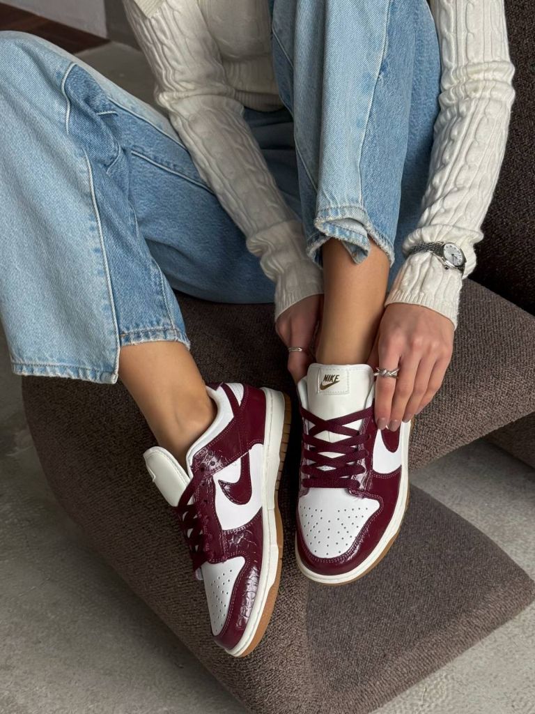 Кросівки Nike Dunk SB Dunk Burgundy Croc