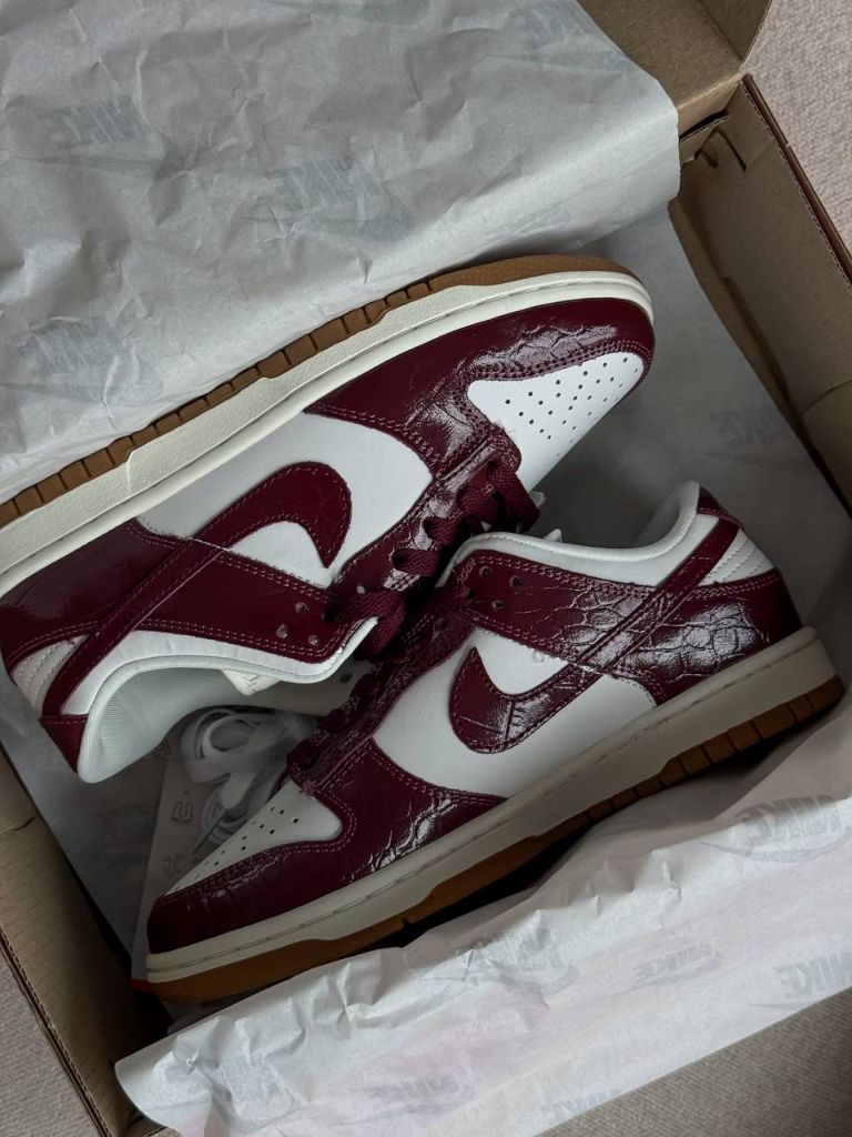 Кросівки Nike Dunk SB Dunk Burgundy Croc
