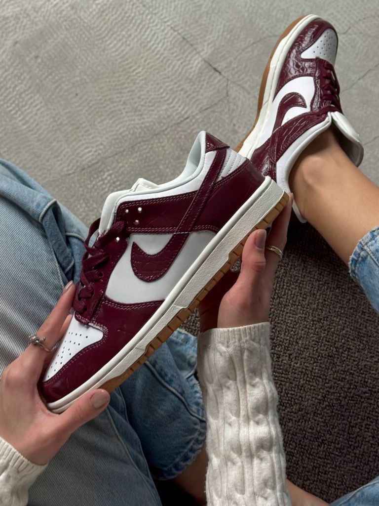Кросівки Nike Dunk SB Dunk Burgundy Croc