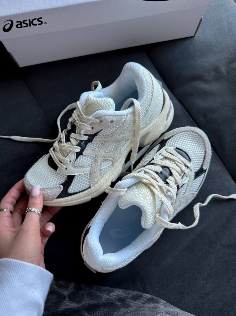 Кросівки бежеві Asics Gel-1130 White Black