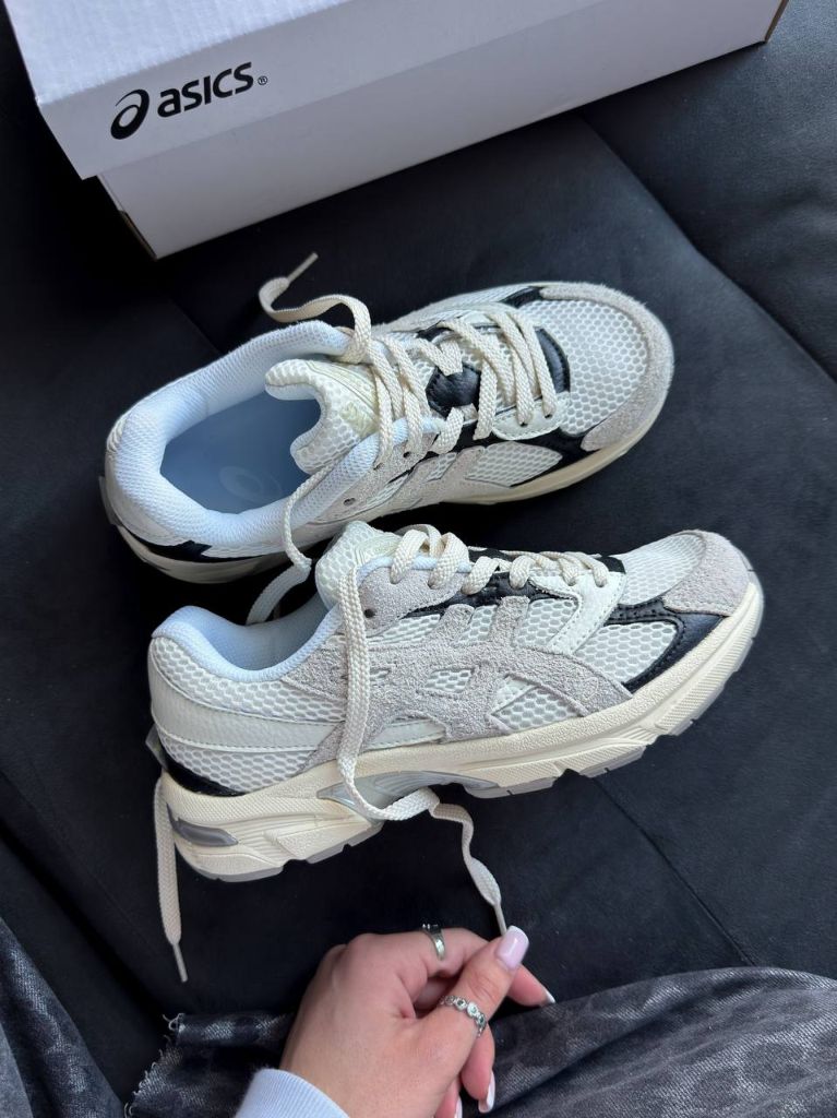 Кросівки бежеві Asics Gel-1130 White Black