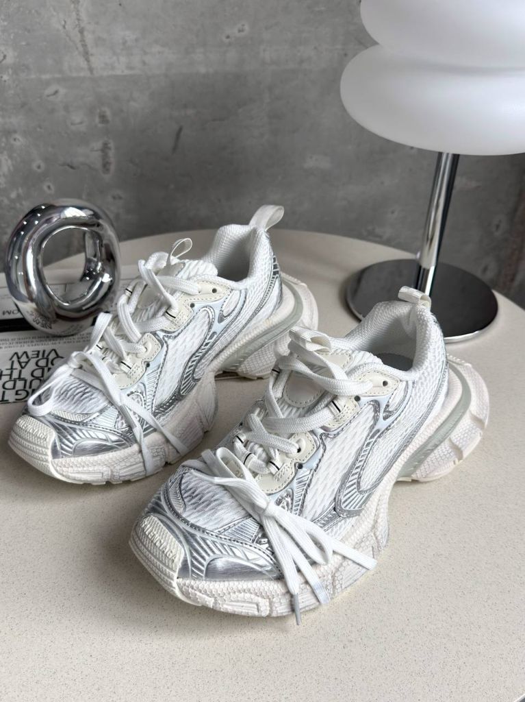 Кросівки срібні Balenciaga 3XL Silver White