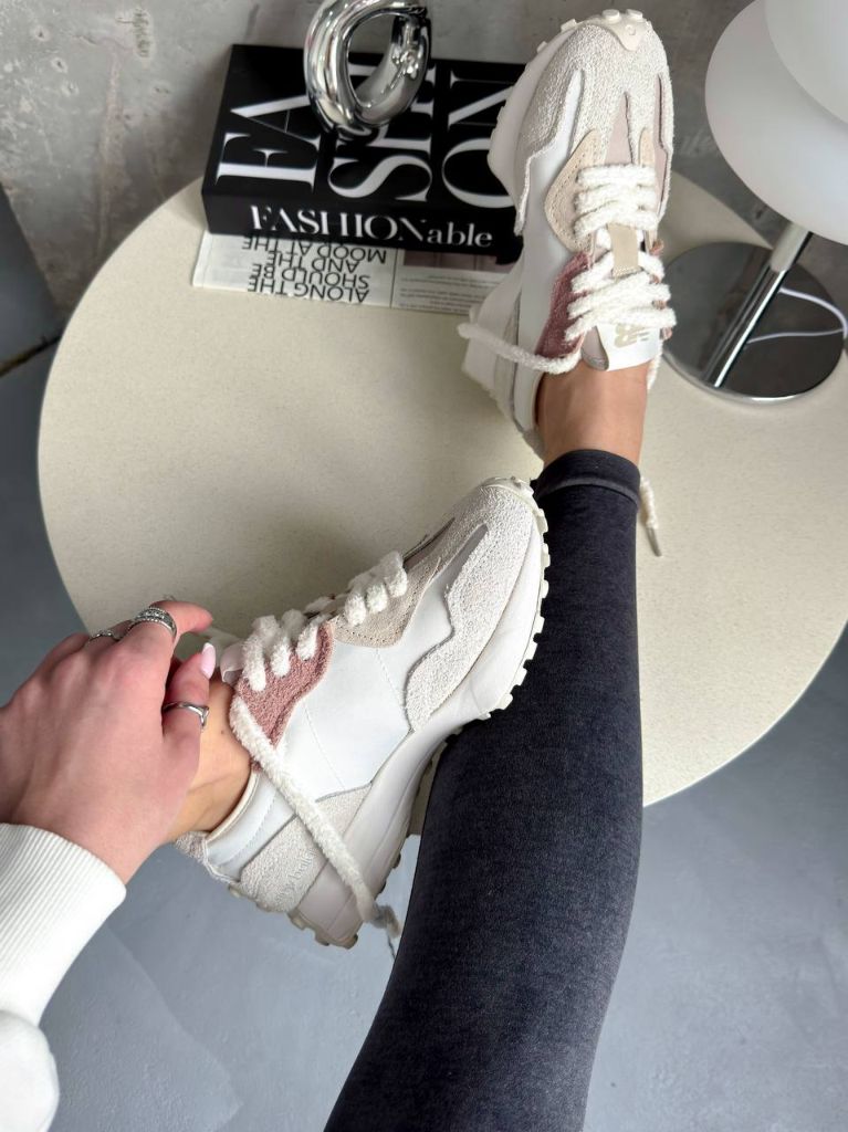 Кросівки фактурні New Balance 327 Beige Brown