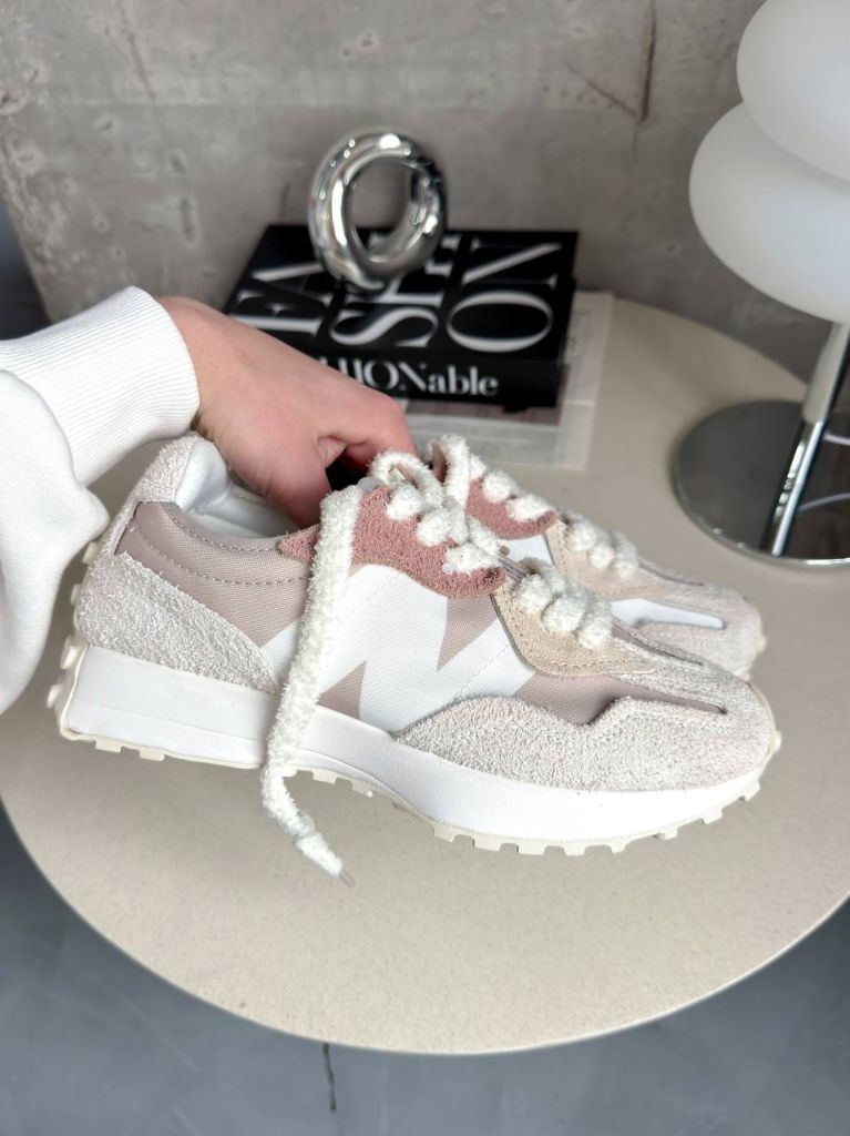 Кросівки фактурні New Balance 327 Beige Brown