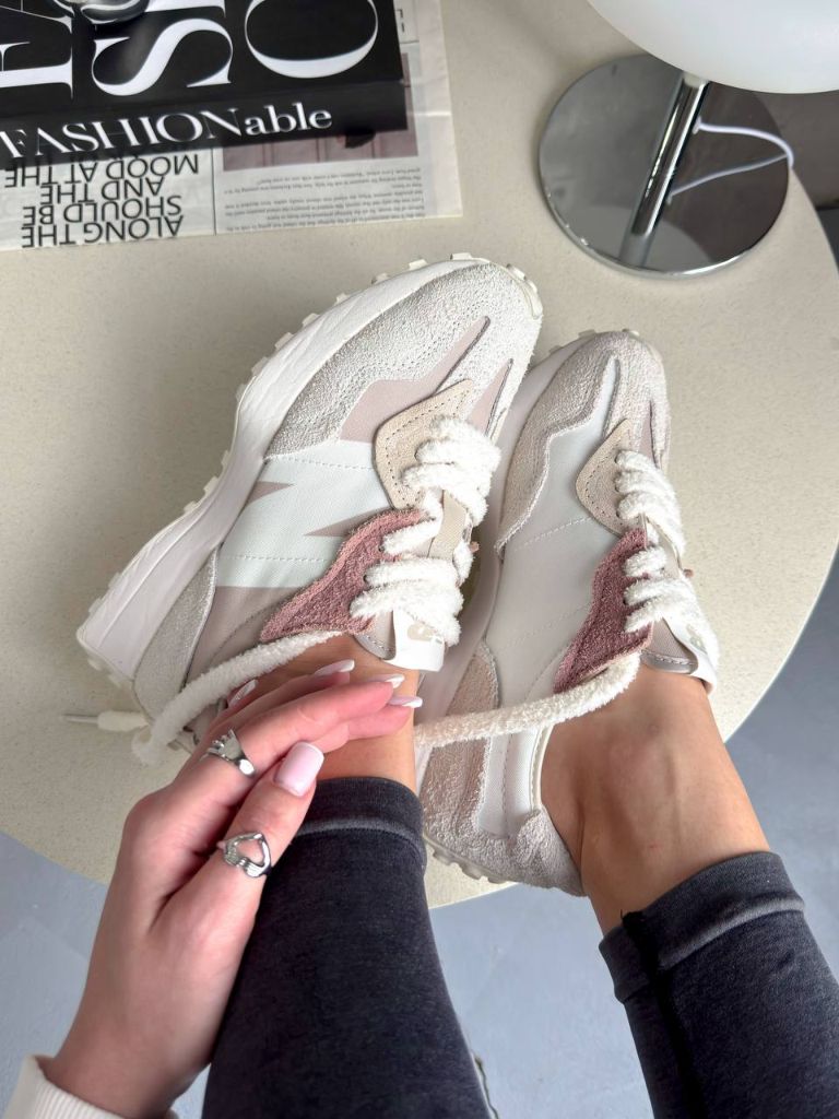 Кросівки фактурні New Balance 327 Beige Brown