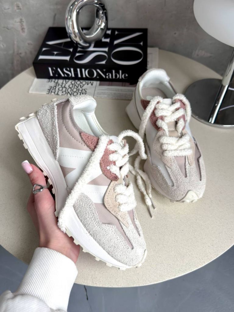 Кросівки фактурні New Balance 327 Beige Brown