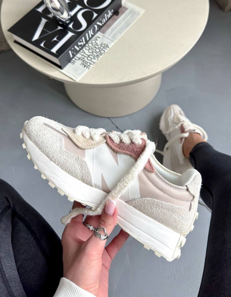 Кросівки фактурні New Balance 327 Beige Brown