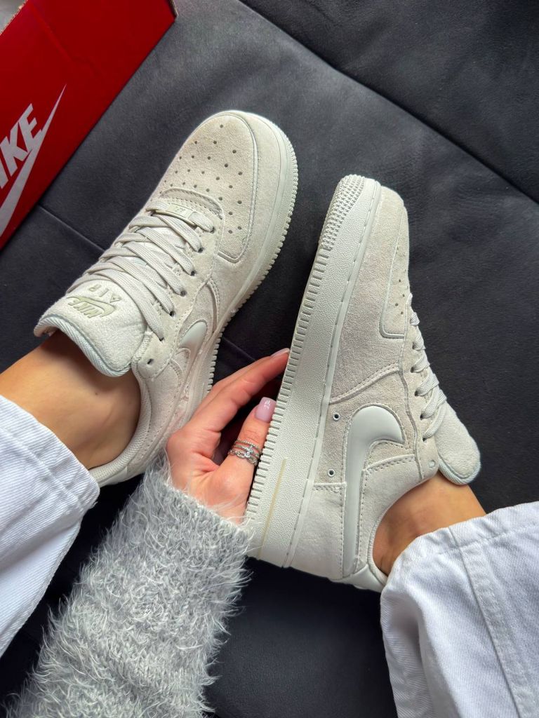 Кросівки Nike Air Force Wolf Grey Suede