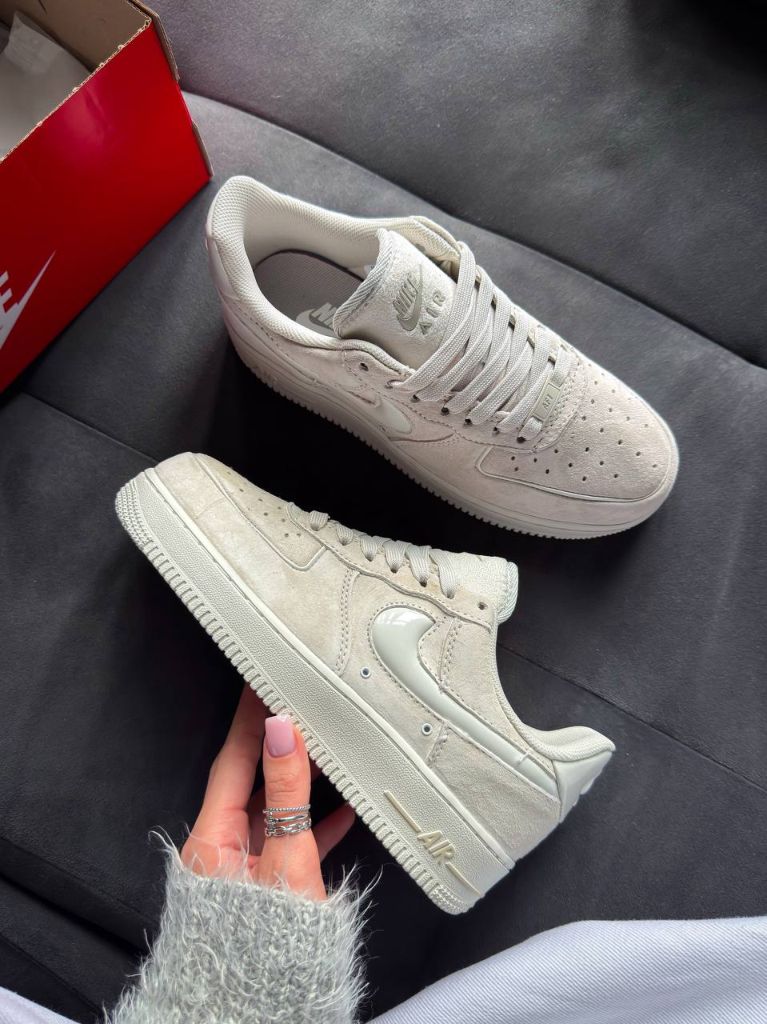 Кросівки Nike Air Force Wolf Grey Suede