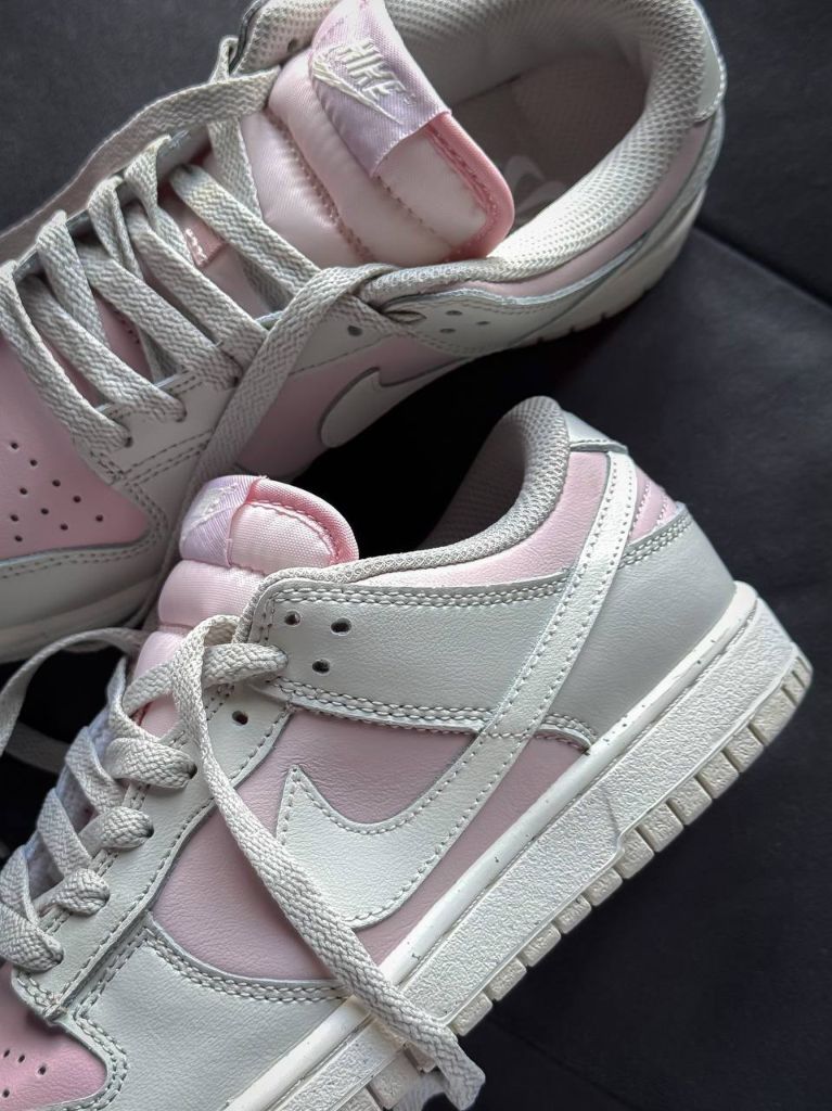 Кросівки рожево-сірі Nike Dunk Low Pink Grey
