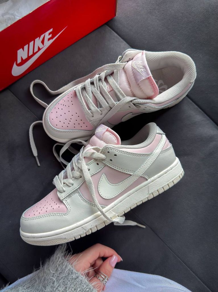Кросівки рожево-сірі Nike Dunk Low Pink Grey