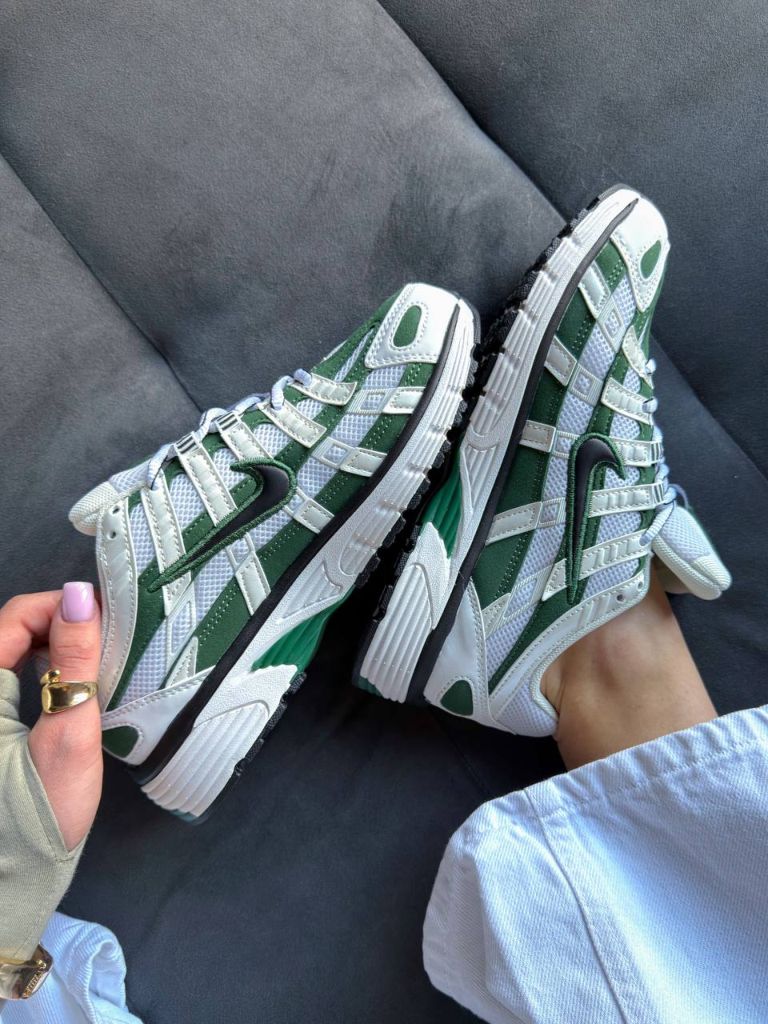 Кросівки Nike P-6000 White Green Black