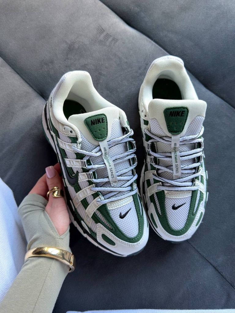 Кросівки Nike P-6000 White Green Black