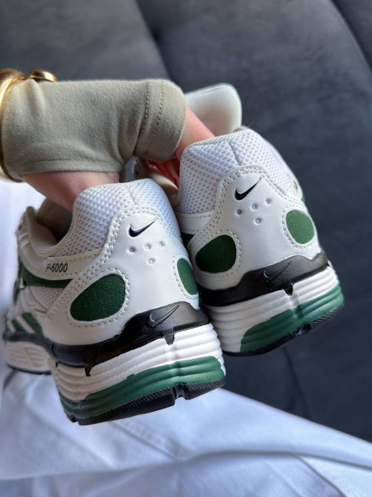 Кросівки Nike P-6000 White Green Black