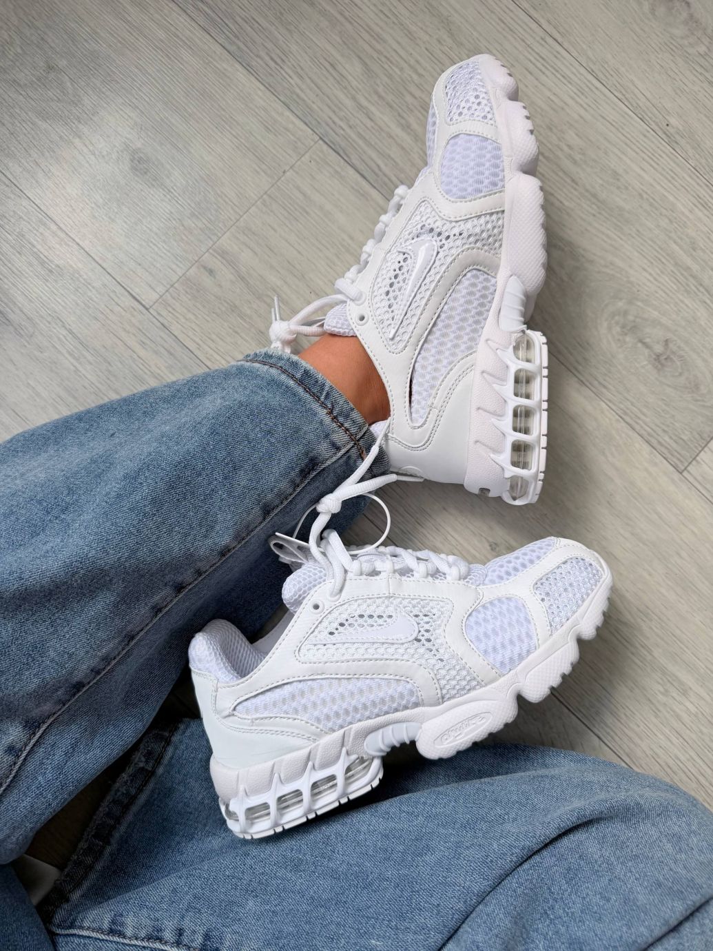 Кросівки Nike Stussy Air Zoom Spiridon Cage White