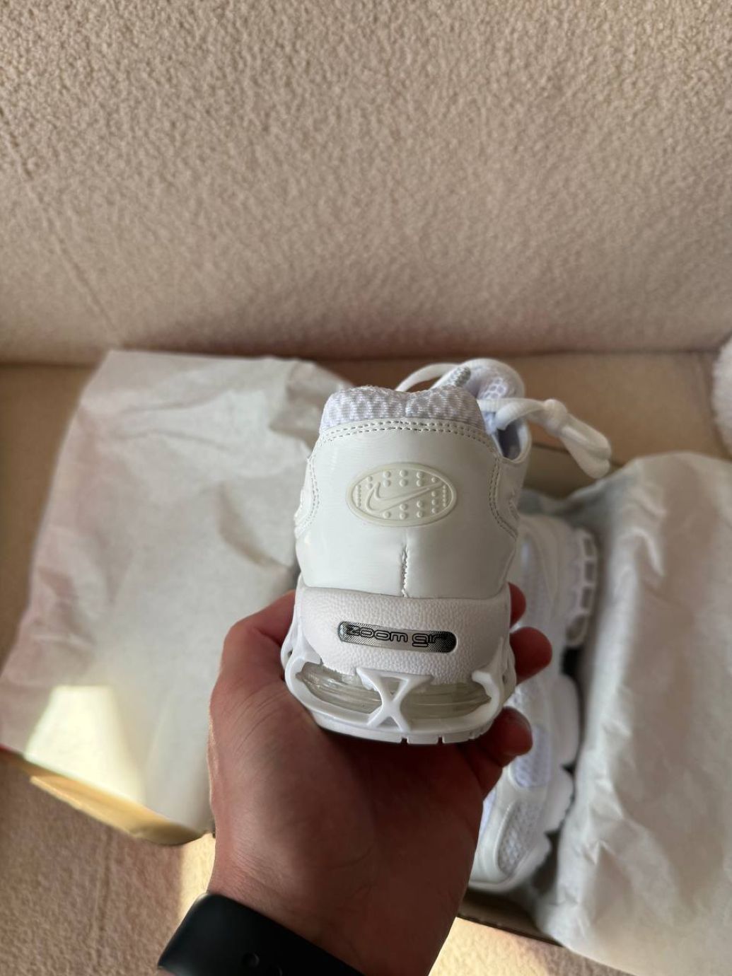Кросівки Nike Stussy Air Zoom Spiridon Cage White