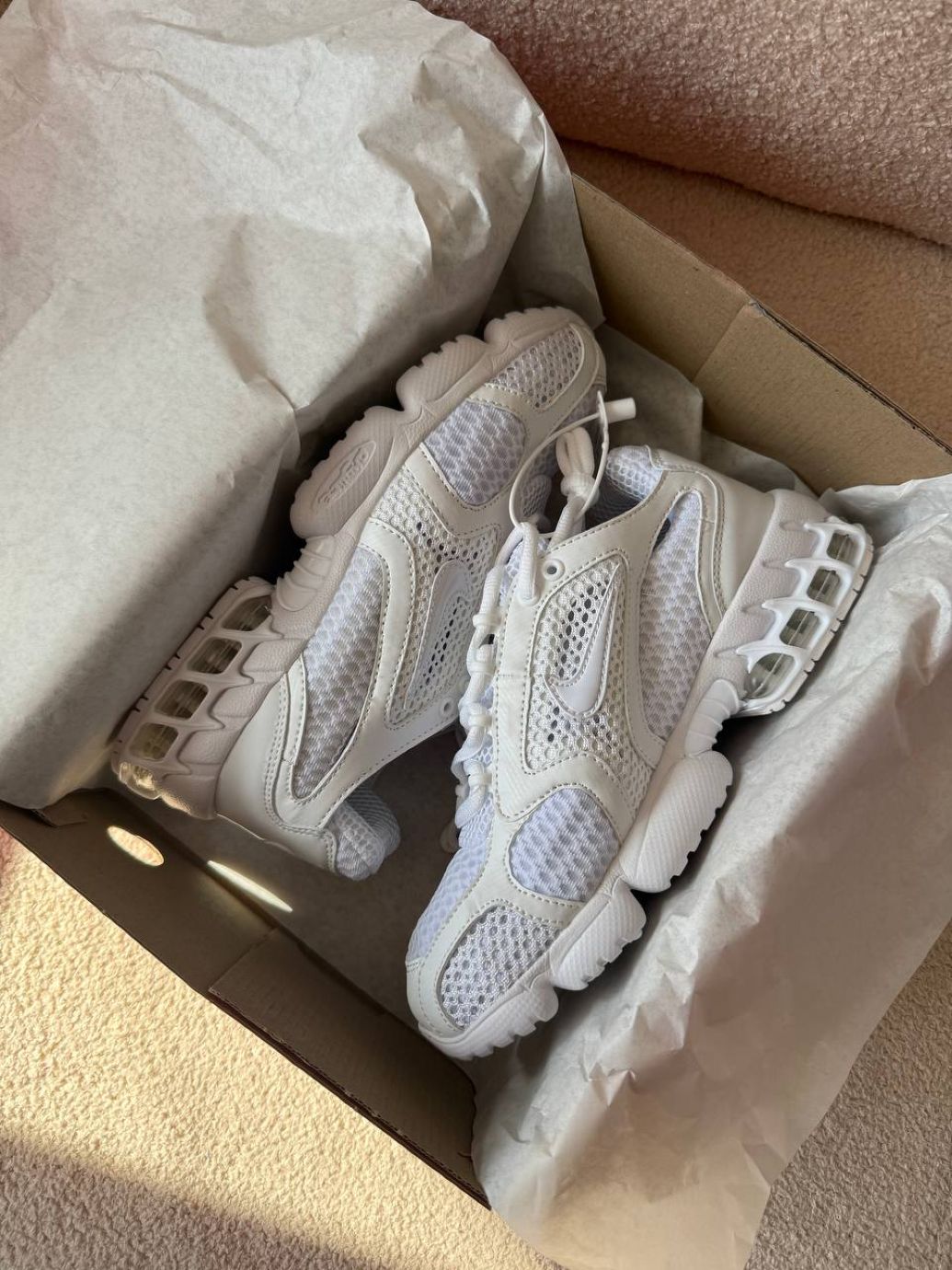Кросівки Nike Stussy Air Zoom Spiridon Cage White