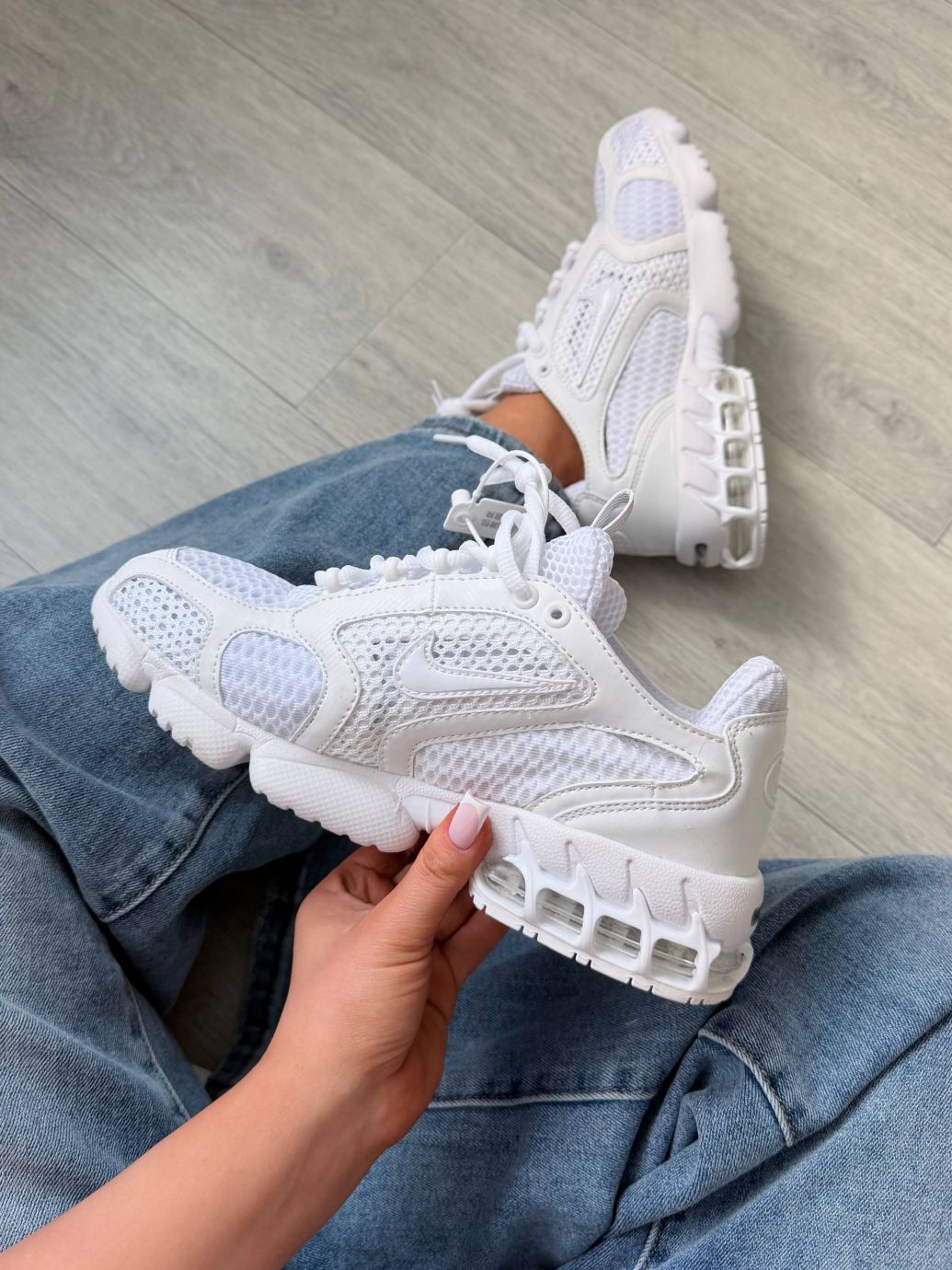 Кросівки Nike Stussy Air Zoom Spiridon Cage White