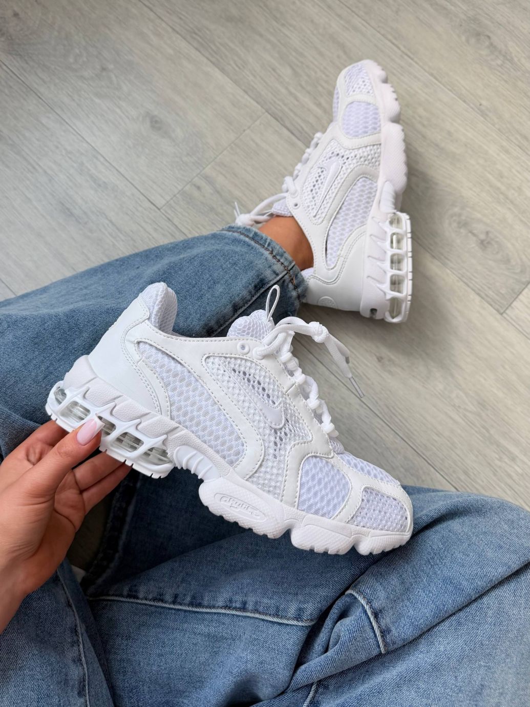 Кросівки Nike Stussy Air Zoom Spiridon Cage White